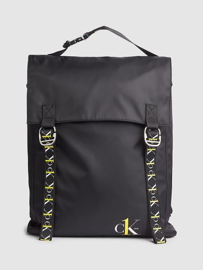 Calvin Klein Táskák & Kiegészítők HU009508 | Calvin Klein CK ONE Large Flap Férfi Hátizsák Fekete
